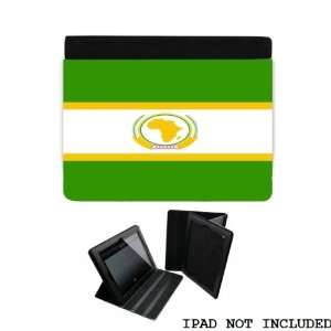 African Union Flag iPad 2 3 Leather and Faux Suede Holder Case Cover