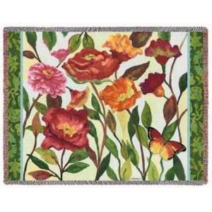  Poppy Garden Tapestry Throw