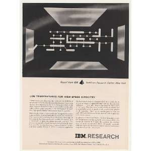  1959 IBM Research Super Conductor Circuit Print Ad (43993 