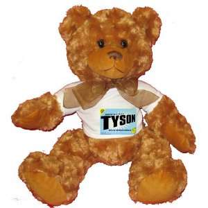  FROM THE LOINS OF MY MOTHER COMES TYSON Plush Teddy Bear 