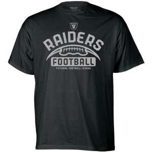  Reebok Oakland Raiders Black Gym Issue T shirt Sports 