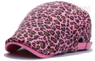 Hot Pink Chic Fashion Flat Cap Ivy Hat Belt Side ib069p  