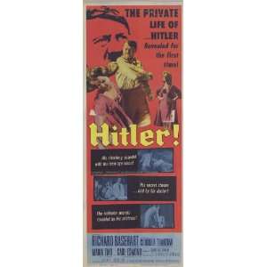  Hitler Poster Insert 14x36 Richard Basehart Maria Emo 