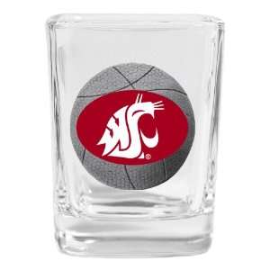    Washington State Basketball Square Shot Glass