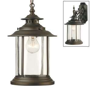 Royce Lighting RL220 Two One Convertible Outdoor Sconce, Oil Rubbed 