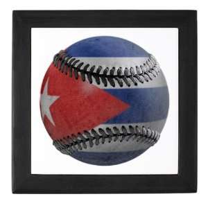  Cuban Baseball Sports Keepsake Box by  Baby
