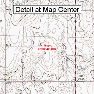 USGS Topographic Quadrangle Map   Tioga, North Dakota (Folded 