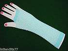 Fashion Fingerless Fish Net Gloves Long Royal Blue NWT  