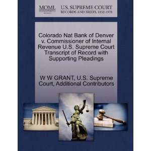 Colorado Nat Bank of Denver v. Commissioner of Internal Revenue U.S 