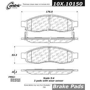   105.10150 105 Series Posi Quiet Semi Metallic Brake Pad Automotive