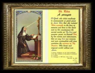 St. Santa Rita of Cascia Prayer Holy Card Italy  