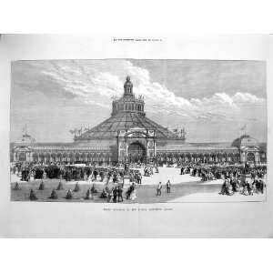  1873 Grand Entrance Vienna Exhibition Palace Building 