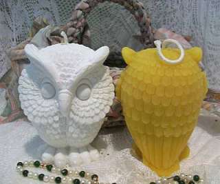 Silicone Owl Candle Mold  
