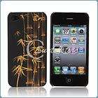 Art Design Bamboo Style Hard Plastic Skin Case Cover for iPhone 4 4G 