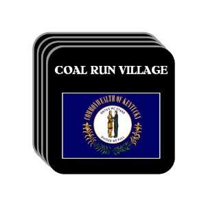 US State Flag   COAL RUN VILLAGE, Kentucky (KY) Set of 4 Mini Mousepad 