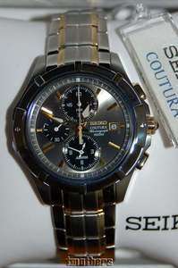 Mens Seiko Coutura Watch Cal.7T62 Chronograph Two Tone New In Box 