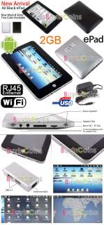 ePad 7 Touch MID Notebook Android USB Enthernet RJ45  