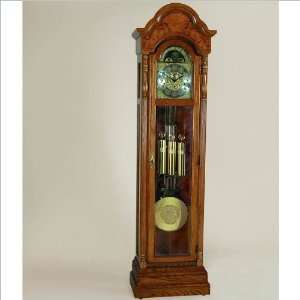 Burlington Floor Clock by Ridgeway   Treasure Oak Finish (2506 