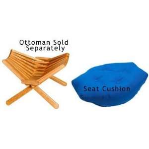  Seat Cushion   Ottoman sold separately (Blue) (15 x 15 x 
