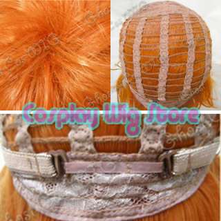 Stylish Cosplay Short Pumpkin Orange Fashion Hair Wig A351  