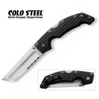 COLD STEEL VOYAGER LARGE TANTO POINT COMBO EDGE FOLDING KNIFE 29TLTH 