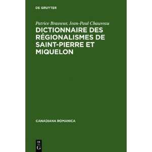  des râegionalismes de Saint Pierre et Miquelon (9783484560055) Books