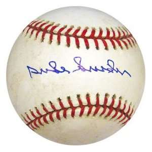 Duke Snider Autographed Game Used Baseball  Sports 