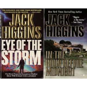   Eye of the Storm and In the Hour Before Midnight Jack Higgins Books