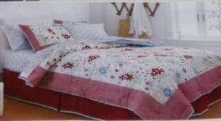   Bed In Bag Red Checks & Flowers Comforter Sheets 490601010681  