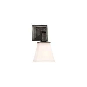 Chart House Angle Light in Bronze with White Glass by Visual Comfort 