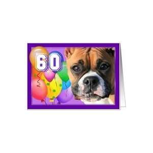  Happy 60th Birthday Boxer Dog Card Toys & Games