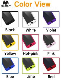   i9100 Case color jelly Case + color screen Protector Anti finger film