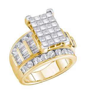   diamond wedding engagement ring 14K gold cinderella bride 2 carat