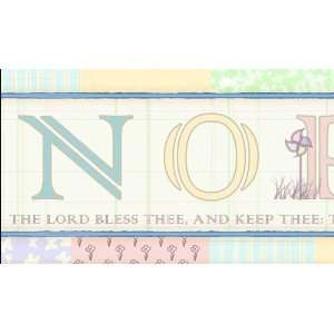  ABC Blessings Pastel Wallpaper Border by Writings on the Wall 