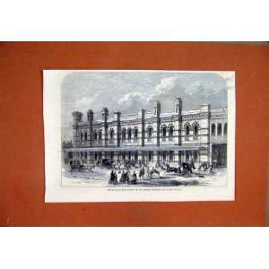   1865 Ludgate Hill Station London Chatham Railway Dover