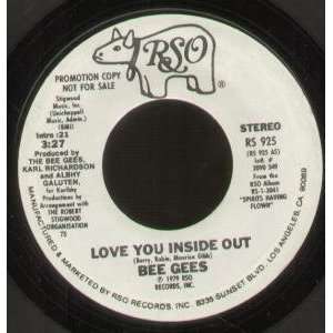   LOVE YOU INSIDE OUT 7 INCH (7 VINYL 45) US RSO 1979 BEE GEES Music