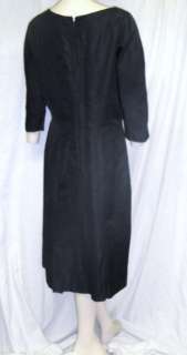 50s Black Wiggle Dress by Abe Schrader Plus Size  
