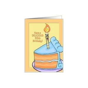  Tasty Cake Humorous 55th Birthday Card Card Toys & Games