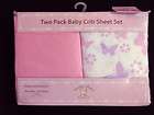 SNUGLY BABY Girls Microfiber Two Baby Crib Sheets Set NIP