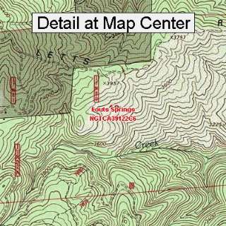 USGS Topographic Quadrangle Map   Fouts Springs, California (Folded 