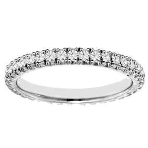   TW Fishtail Diamond Eternity Wedding Platinum Band   Size 12 Jewelry