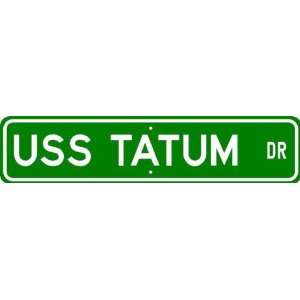  USS TATUM APD 81 Street Sign   Navy Patio, Lawn & Garden