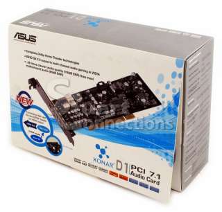 ASUS Xonar D1 PCI 7.1 High Definition PCI Audio Card Low Profile S 