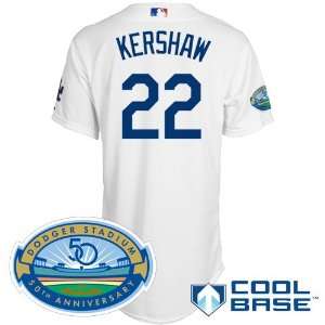  Los Angeles Dodgers Authentic 2012 Clayton Kershaw Home 
