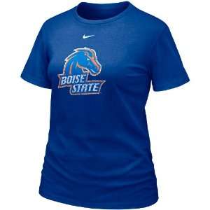 Nike Boise State Broncos Ladies Royal Blue Frackle Blended T shirt 