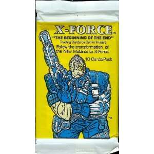  X Force The Beginning of the End Trading Card Pack   10 