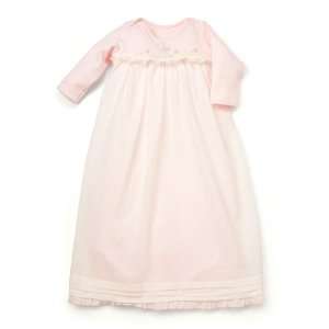  Bunnies by the Bay Blossoms Girlie Gown, Pink, 0 3 Months Baby