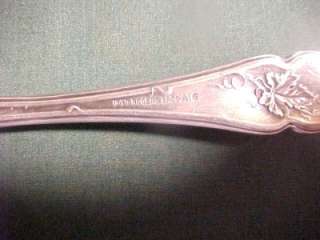 1847 Rogers Vintage Grape Silverplate Meat Serving Fork  