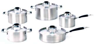 Frugl ® Professional Chef style T304 StainlessSteel 10PC Cookware Set 