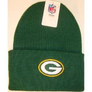 Green Bay Packers NFL Long Beanie Knit Cap Caps Hat Hats Reebok Team 
